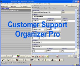 Customer Support Organizer Pro software